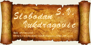 Slobodan Vukdragović vizit kartica